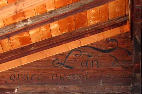 Inscription d'un chalet de Rossinière